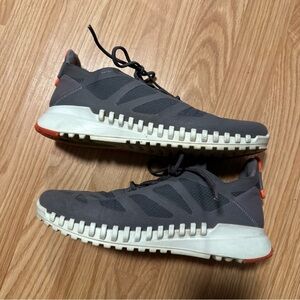 ECCO Zipflex Breathru Hydromax Sneaker Size EU 39 Gray White Orange Hiking